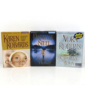 Audiobooks on CD Brilliance Audio Lot of 3 Different Books Read Description